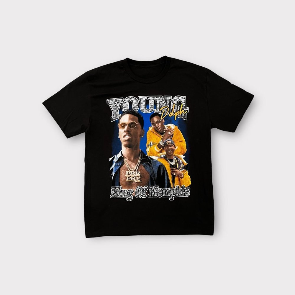 Young Dolph King of  Memphis Black T-shirt XL